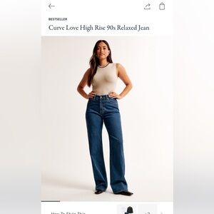 Abercrombie & Fitch Blue High Rise Jeans